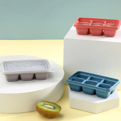 Mini 160 Grid Silicone Ice Tray - Foldable Ice Mold for Small Square Ice Cubes and Easy Ice Breaker