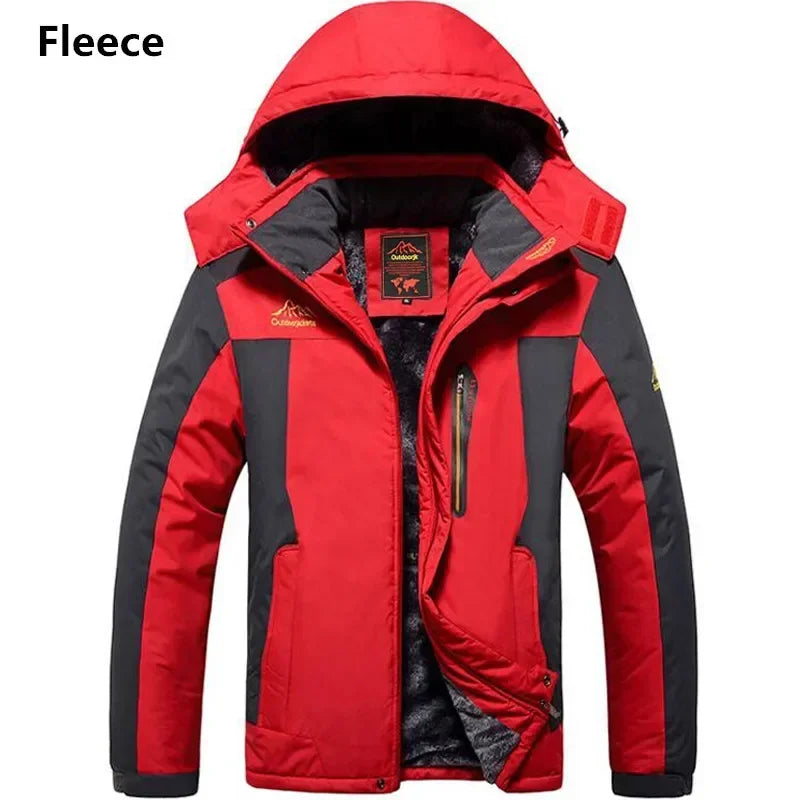 Men’s Winter Parka Jacket - Thick Warm Waterproof Hooded Fleece Coat, Plus Size up to 9XL