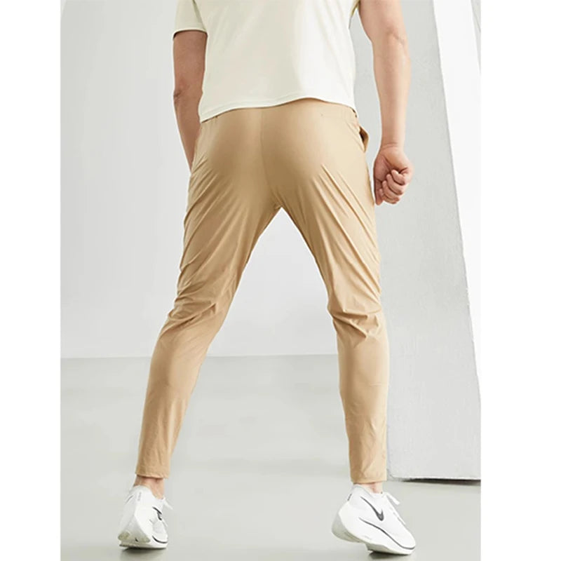 Men’s Quick-Dry Running Pants – Lightweight Jogging Sweatpants with Elastic Waist for Gym & Training