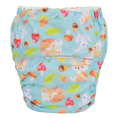 Sigzagor XL Adult Cloth Diaper – Reusable Pocket Nappy with Hook & Loop for Urinary Incontinence 68–128 cm Waist