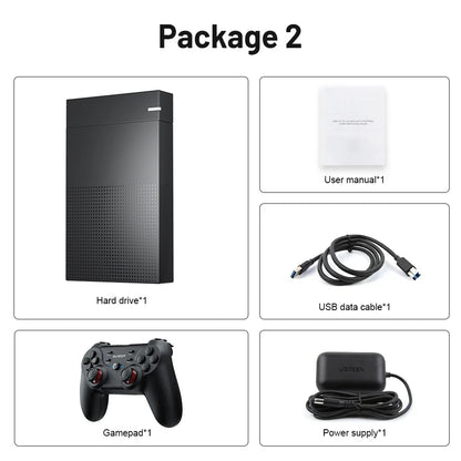 12TB Gaming HDD with 86,000+ Retro Games for PS3/PS2/PS/Wii/WiiU – Hyperspin, Launchbox, Retrobat, Playnite