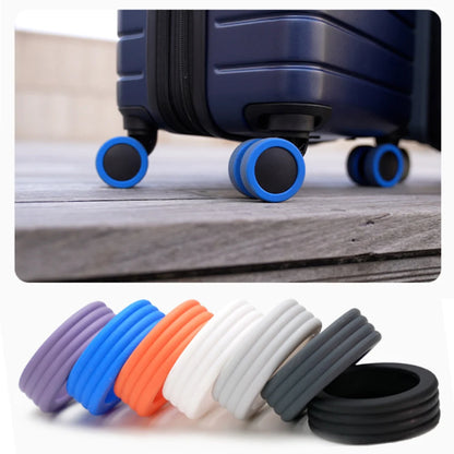 8/4PCS Silicone Luggage Wheels Protector | Reduce Noise & Protect Wheels | Travel Suitcase Caster Shoes Guard Cover Accessories