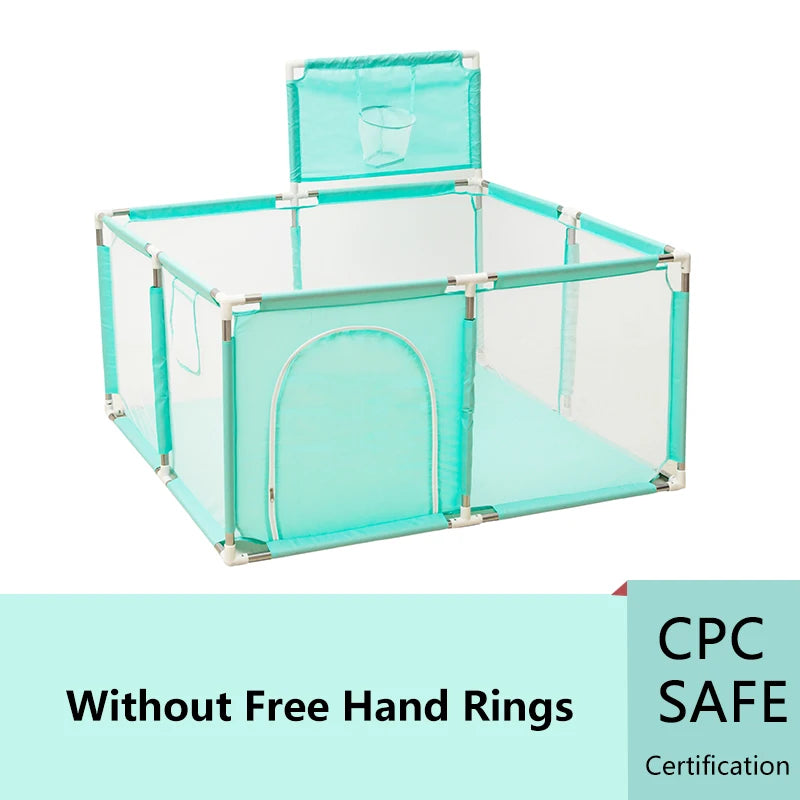 IMBABY Baby Playpen Safety Fence - Large Indoor Activity Gym Corral Play Area for Kids Toddlers