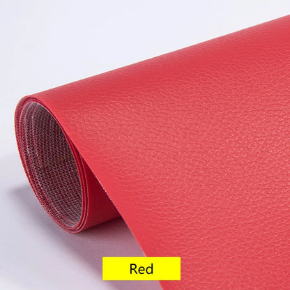 100x137cm Black Self-Adhesive Leather Repair Tape – DIY Sticky Patch for Sofa & Leather Repairs