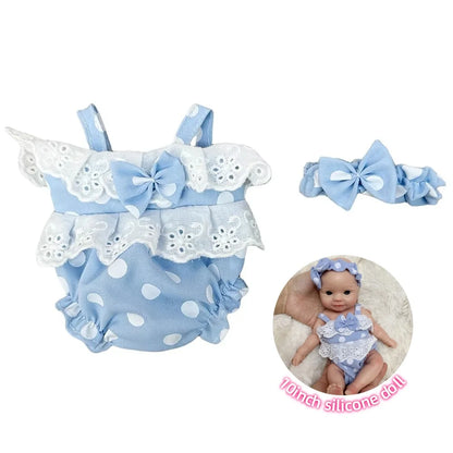 Fashion Baby Doll Clothes Set – 6 Handmade Styles for 10-Inch Bebe Reborn Dolls Accessories