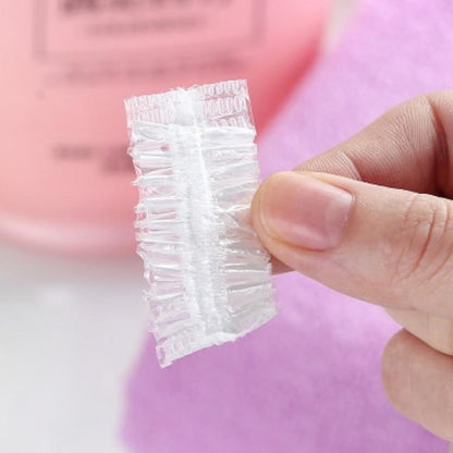 100Pcs Disposable Hairdressing Earmuffs - Clear Ear Covers for Ear Protection, Hair Dye & Color Styling Tool