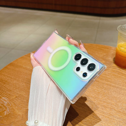 Gradient Rainbow Magnetic MagSafe Case for Samsung Galaxy S26/S25/S24/S23/S22/S21 Series & A56/A55/A54