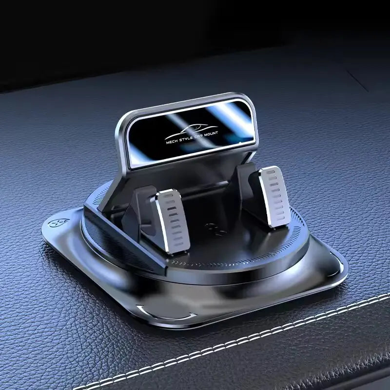 Universal Car Phone Mount - Anti-Slip Silicone 360° Rotating Dashboard Holder for Navigation