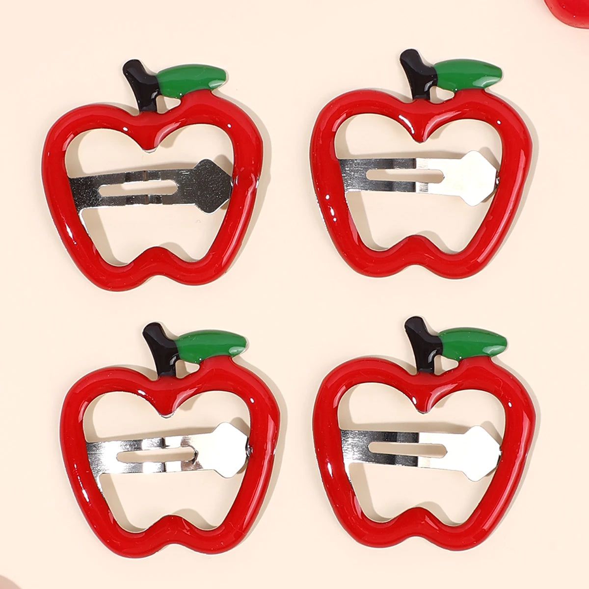 10-Piece Cute Fruit Hair Clip Set - Strawberry BB Hairpins for Girls, Colorful Everyday Styling Accessories for Children