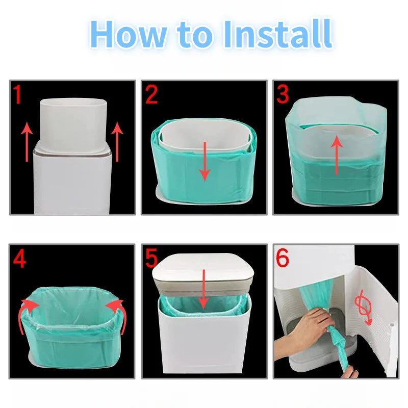 Baby Diaper Refill Bags – Replacement Liners for CLASSIC Dekor & KORBEL 16L Trash Bucket, Diaper Garbage Bags