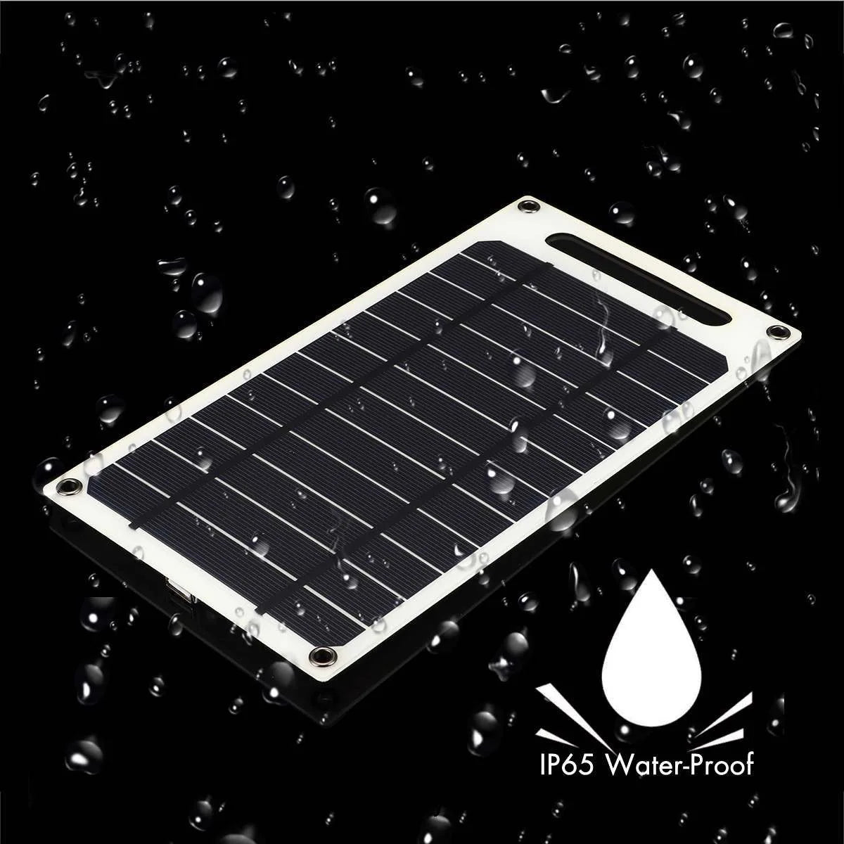 30W USB-C Waterproof Portable Solar Panel — 6.8V Outdoor Charger for Phones, Power Banks & Camping