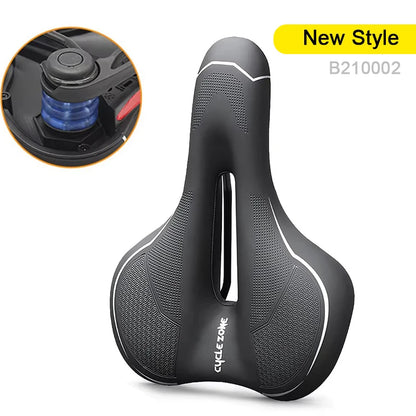 Hollow Breathable Bicycle Saddle - Shock Absorbing Comfortable MTB Road Bike Seat for Men & Women