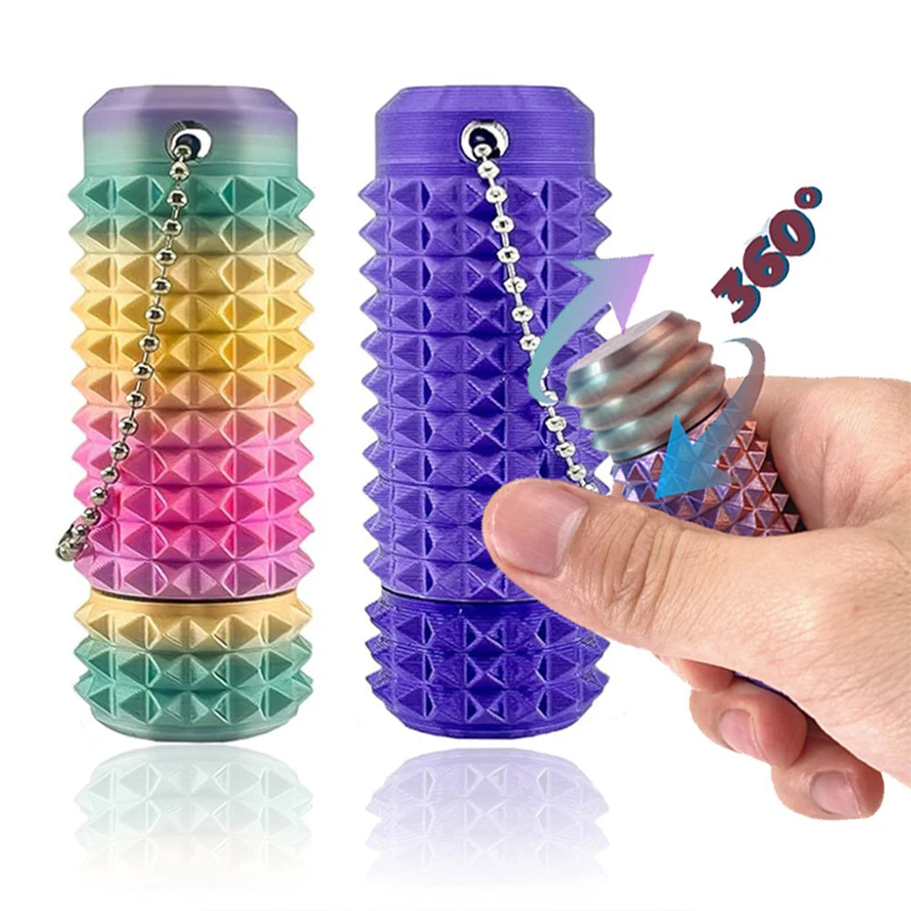 Little Ouchies Mini Spiky Fidget Keychain – Pocket Stress Relief Stim Toy for Anxiety, Venting & Positive Gift Idea