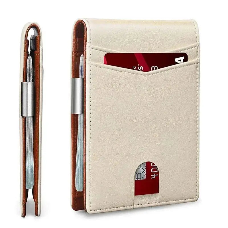 RFID Carbon Fiber Slim Wallet for Men – Luxury Money Bag, Thin Card Holder, Small Short Billfold Purse