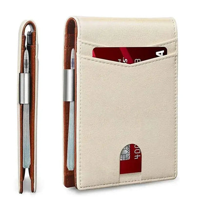 RFID Carbon Fiber Slim Wallet for Men – Luxury Money Bag, Thin Card Holder, Small Short Billfold Purse