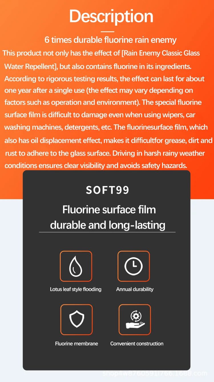 70ml Soft99 Glaco Car Windshield Waterproof Coating — Universal JDM Rainproof Glass Treatment