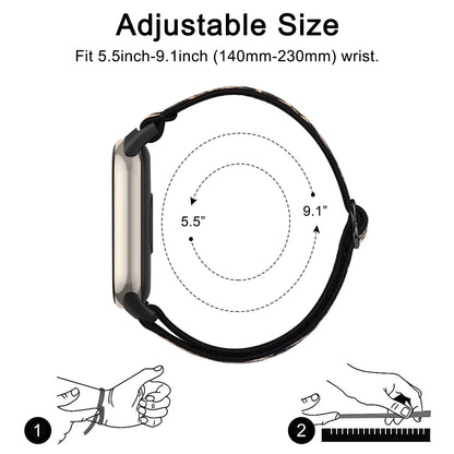 Nylon Loop Strap for Xiaomi Smart Band 9 & 8 – Elastic NFC Replacement Wristband Bracelet