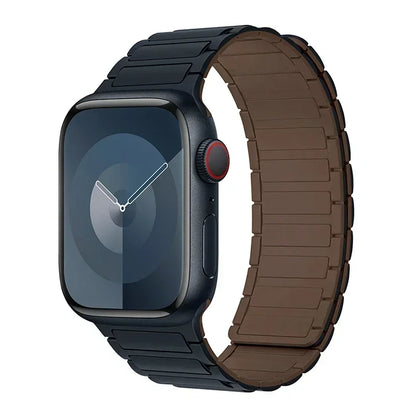 Magnetic Silicone Loop Strap for Apple Watch — 38mm-49mm iWatch Series 3-9 & SE Ultra 2