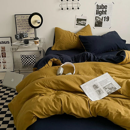 Bedding Comforter Set – Duvet Cover & Bed Sheets with Pillowcases for Queen/King Bed, Edredones de Cama