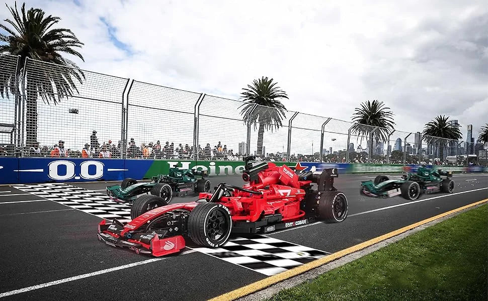 F1 Technical W14 Formula 1:8 Racing Car – 1432PCS City Speed Building Blocks, Compatible with 42141, Sports Vehicle Model Assembly Toy