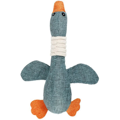 Squeaky Plush Bone Dog Toy - Puppy Teething, Chew & Molar Training Toy for Interactive Playtime