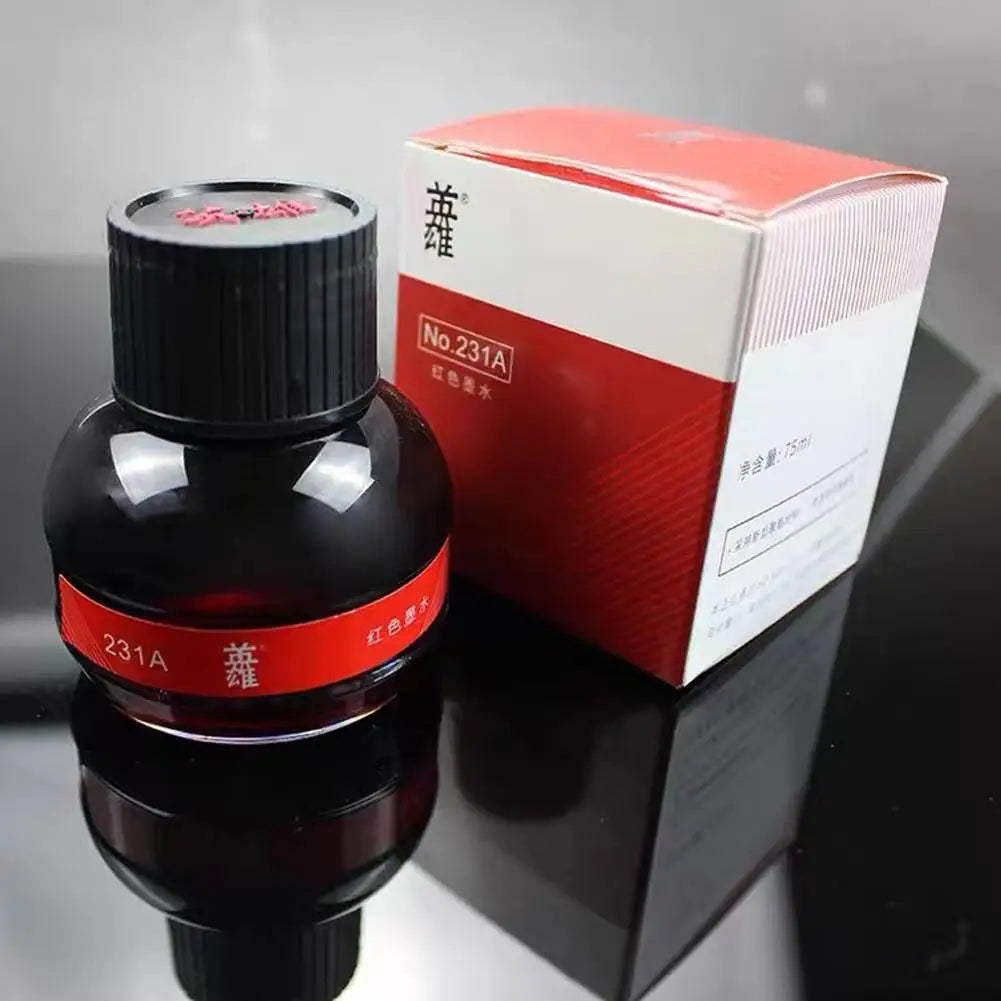YingXiong Black 70ml Fountain Pen Ink – High-Quality Calligraphy & Writing Stationery Refill