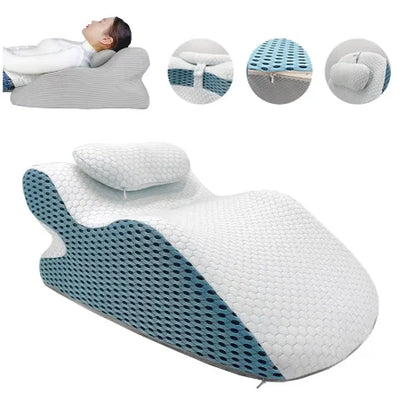 Face Down Pillow – Ergonomic Home Massage Cushion with Neck Support for Comfortable Sleeping & Bed Wedge Support