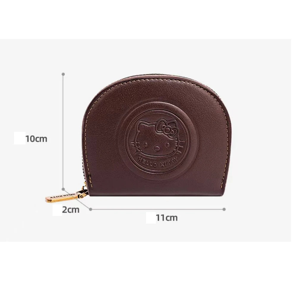 Kawaii Cartoon Hello Kitty Retro Card Bag – Fashion Zipper ID & Storage Bag, Lightweight Mini Wallet for Girls, Women’s Gift
