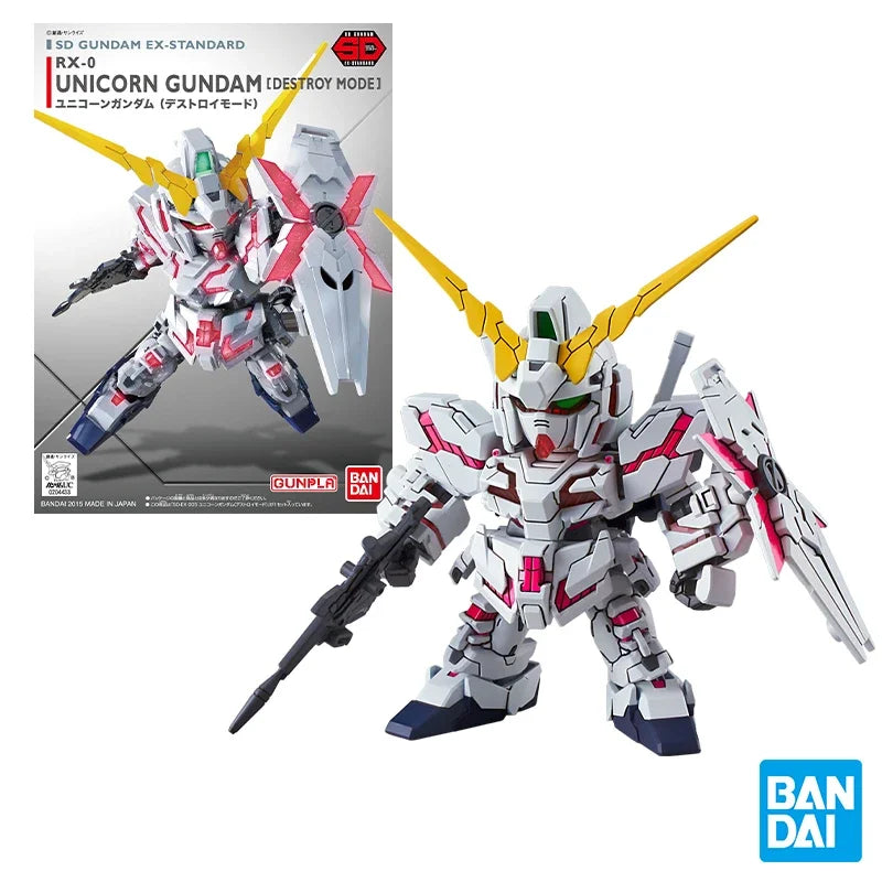 Bandai Gundam SDEX Action Figure – RX-78-2, Aile Strike, Exia, Unicorn, Astray Red Frame & Barbatos Model Kit