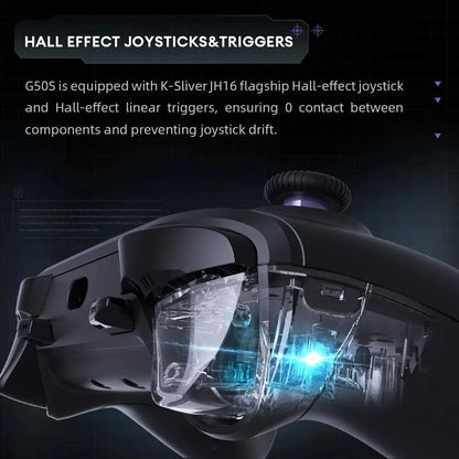 THUNDEROBOT G50S Wireless Gaming Controller – Hall Effect Joystick, 1000Hz, for Switch, PC, Android & iOS