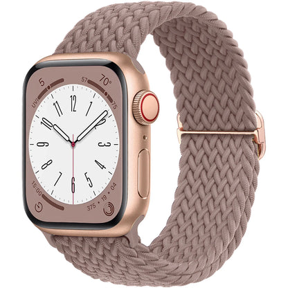 Braided Solo Loop Apple Watch Band – Stretch Nylon Bracelet Strap for Series SE, 6–11 & Ultra 2 (40mm–49mm) Adjustable Correa