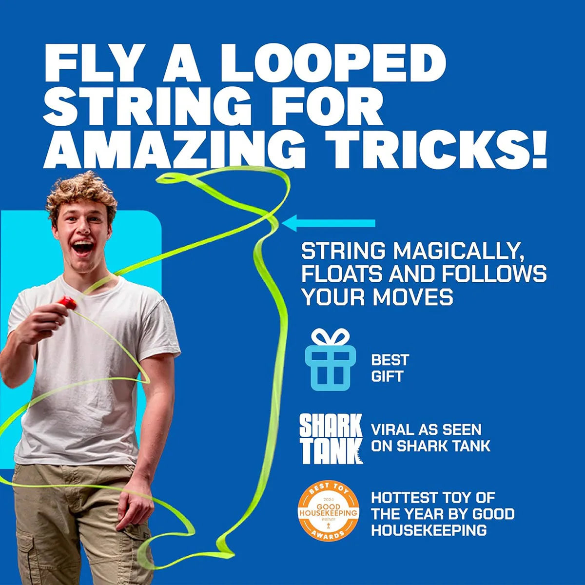 Glowing Rope Launcher Toy – Flying LED Loop Trick Outdoor Fun Game for Parties, Festivals & Kids Entertainment