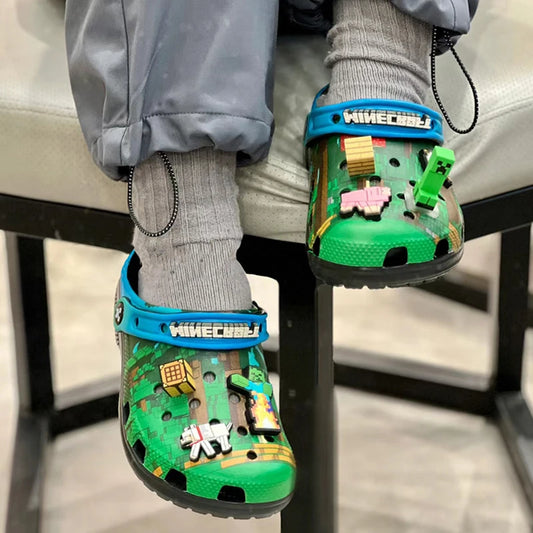 My World Anime 3D Summer Slippers — EVA Hole Sandals for Kids & Adults, Home & Beach Shoes, Cute Gift