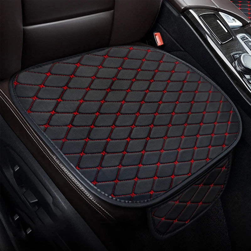 Universal PU Leather Car Seat Covers - Front and Rear Seat Cushions, Four-Season Seat Protectors for Cars and SUVs