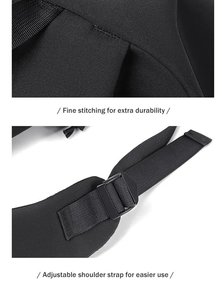 15 Inch Polyester Waterproof Men’s Backpack – Simple, Fashionable Student & Couple Computer Bag