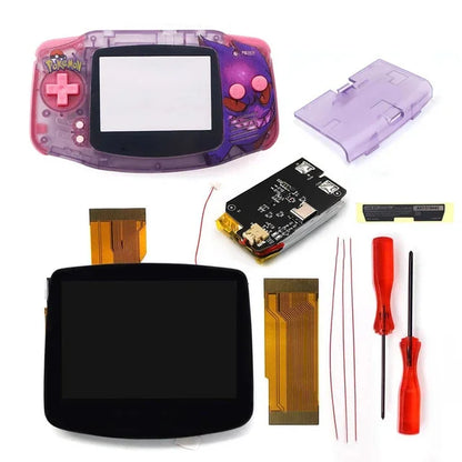 Hispeedido TYPE-C GBA LCD Display Upgrade – 3.0" V5 IPS Screen with New Housing Shell
