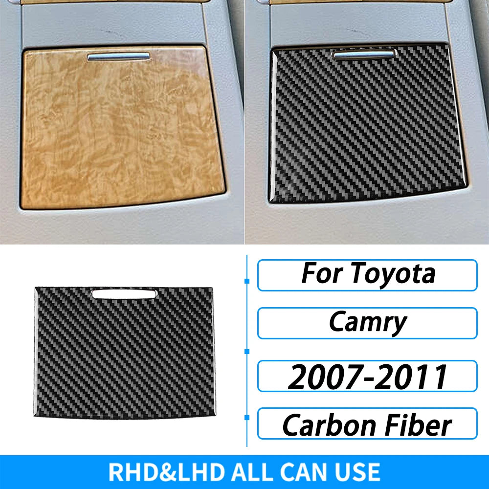 Toyota Camry 2007–2011 Carbon Fiber Interior Trim Set - Center Console, Gear Shift & Air Vent Decorative Covers
