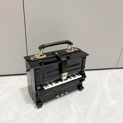 Luxury Designer Piano-Shaped Handmade Crossbody Shoulder Bag for Women – Elegant Purse, Messenger & Banquet Bag