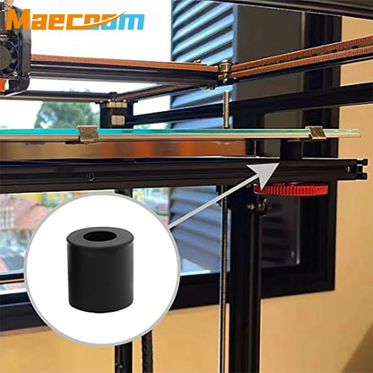 3D Printer Hot Bed Leveling Silicone Spacer Set – High Temperature Solid Column Parts Kit (3 Long + 1 Short) for CR-10/CR-10S/Ender-3 Repair & Upgrade Accessories