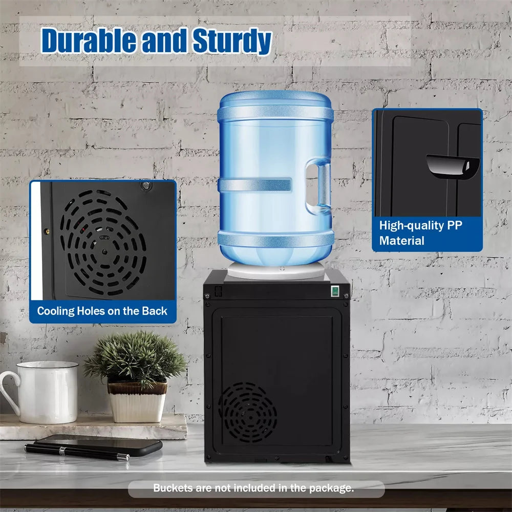 5 Gallon Top Loading Water Cooler Dispenser – Countertop Hot & Cold Drinking Machine