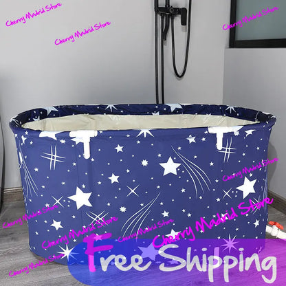 Foldable Portable Bath Tub – Ice & Hot Tub for Baby, Pet Bath, Foot Spa, Outdoor Camping & Vehicle-Mounted Use