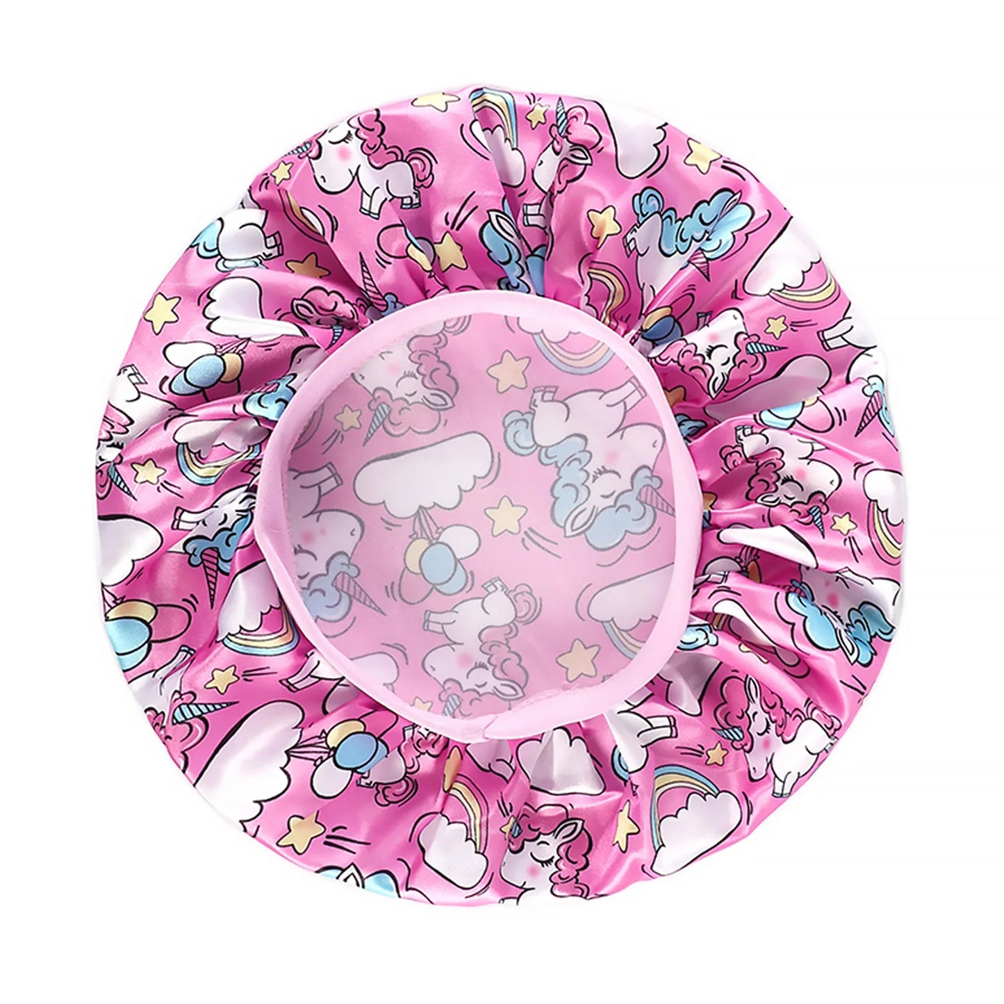 African Print Kids Satin Bonnet - Adjustable Ankara Sleep Cap for Babies & Children, Silk Shower Hat
