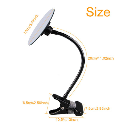 4-Inch Round Clip-On Security Mirror: Flexible Rearview for Car, Office, and Personal Privacy Safety