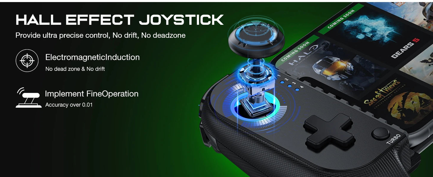 BEBONCOOL MC100 Telescopic Gamepad | Wireless Bluetooth Phone Controller for iOS & Android PUBG COD