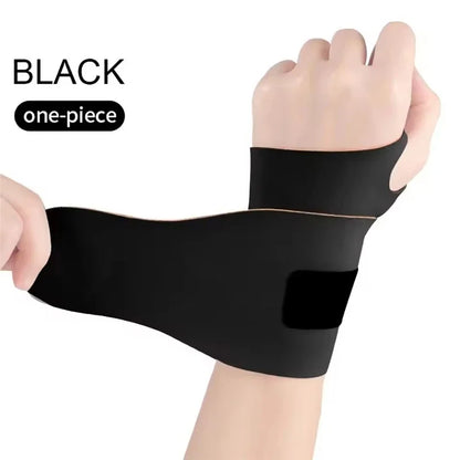 Ultra-Thin Elastic Wristband — Adjustable Breathable Compression Wrist Guard for Tendon Support & Pain Relief