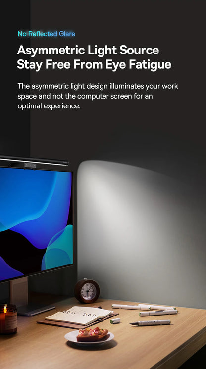 Baseus Screen Light Desk Lamp – USB Hanging LED Light for Computer Monitor, Laptop, and Study Reading