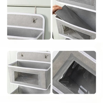 Hanging Non-woven Storage Bag for Door - Bedroom/Living Room Organizer for Underwear, Socks, Makeup, Sundries