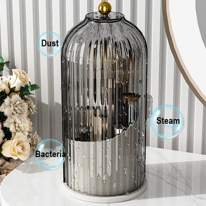 360° Rotating Makeup Brush Holder: Versatile Cosmetic Organizer for Brushes, Lipsticks, and Jewelry