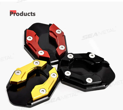 BLALION Aluminum Motorcycle Kickstand Extender – Side Stand Foot Pad Support Plate Accessory