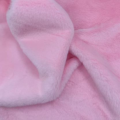 Faux Rabbit Fur Fabric – 50/80/160cm Super Soft 10mm Pile Plush Material for Stuffed Toys & Sewing